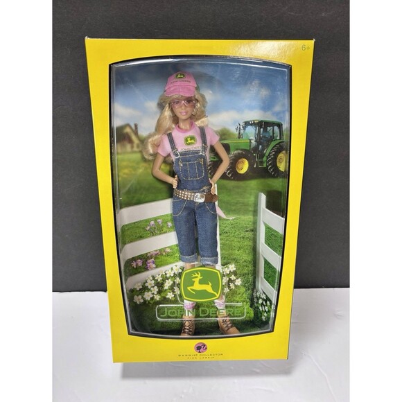 Barbie John Deere Collector Doll Pink Label 2007 Exclusive Edition NIB L4686